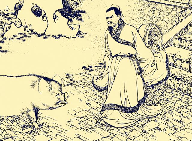 民间故事：屠夫去烧香，老和尚拦住他：你背后有个手拿铁链的老头